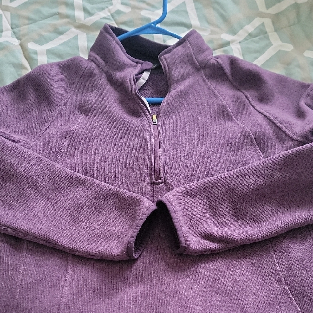 Eddie Bauer Deep Purple Fleece Pullover Xl